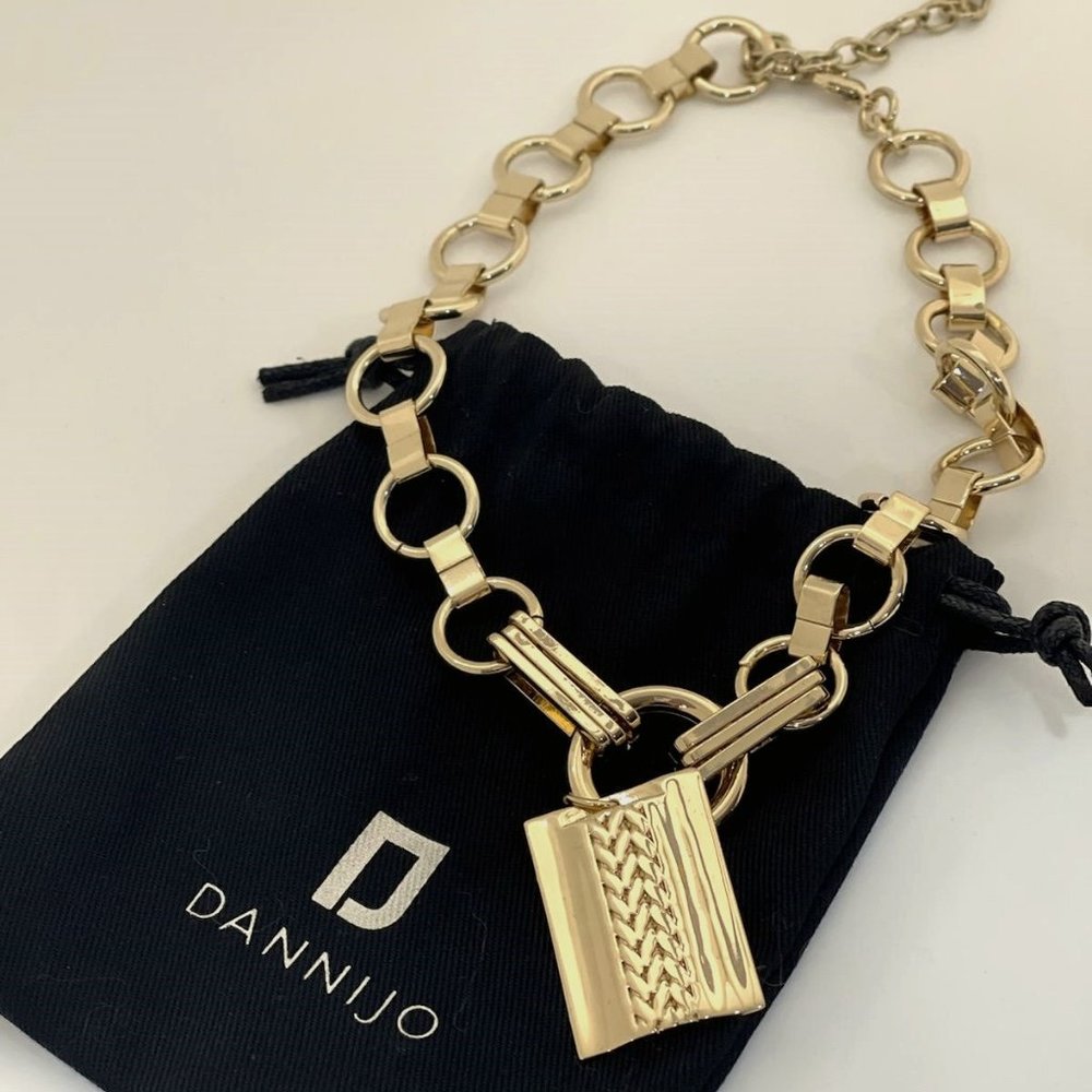 Dannijo gold link necklace